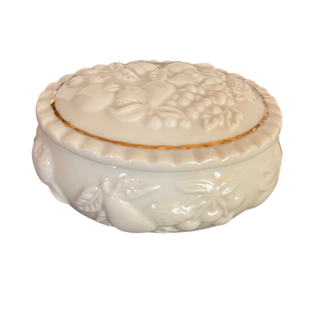 Lenox Fruit Of Life Ceramic Trinket Box